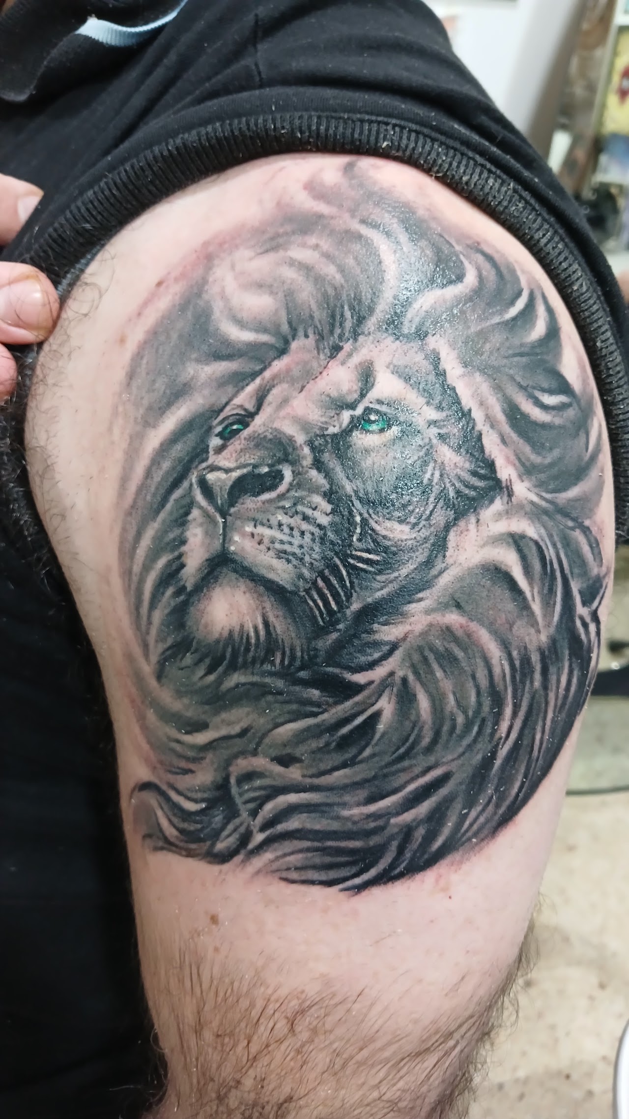 Lion Tattoo Detail